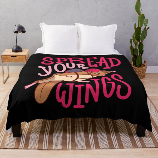 Item preview, Spread Your Wings Motivational Flying Squirrel designed and sold by Hoiho Adventure Shirts.