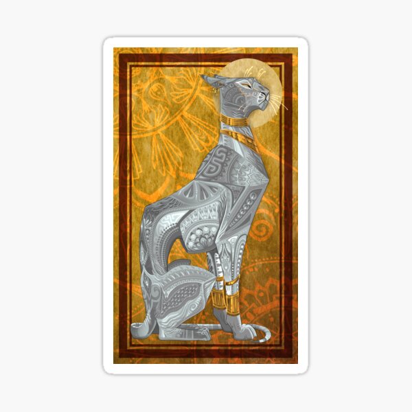 Item preview, Art Deco Ornamental Sphynx - White designed and sold by PaleoPanthera.