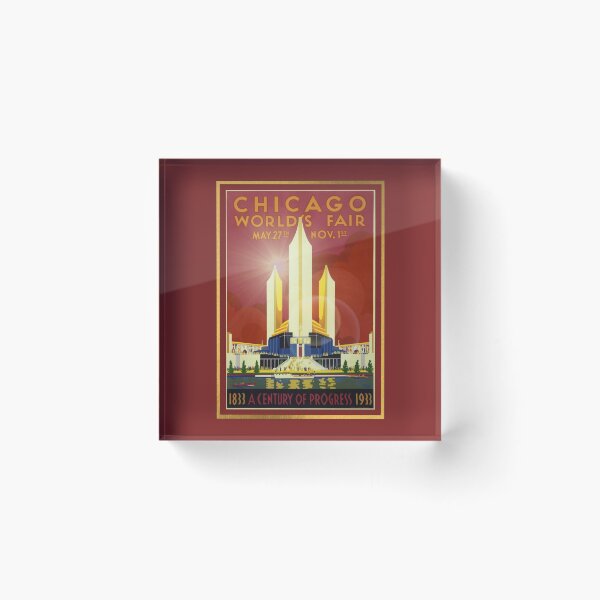 Item preview, Chicago Worlds Fair 1933 - Worlds Fair Nostalgic Ad designed and sold by molamode.
