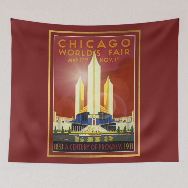 Item preview, Chicago Worlds Fair 1933 - Worlds Fair Nostalgic Ad designed and sold by molamode.
