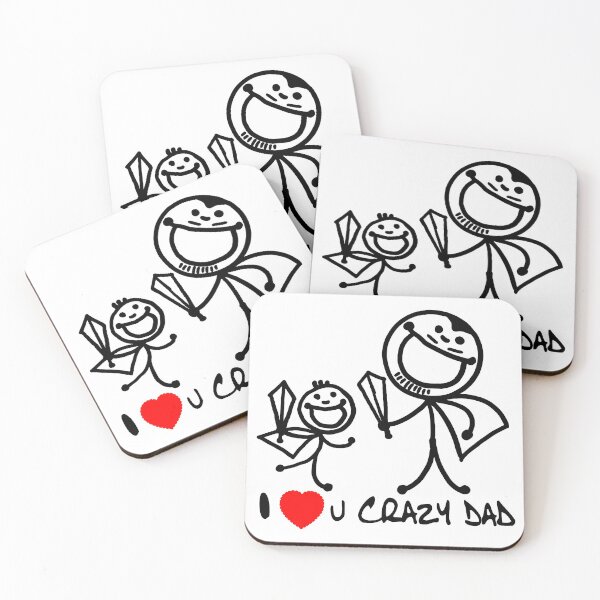 Item preview, DAD AND FATHERS DAY - I love you crazy dad 3 designed and sold by KHAOTICSHOP.