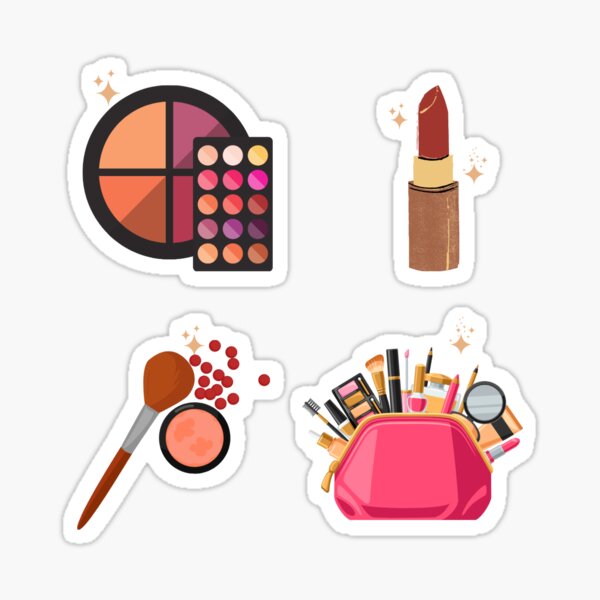 Cute, Fun, Colorful Makeup Sticker Pack