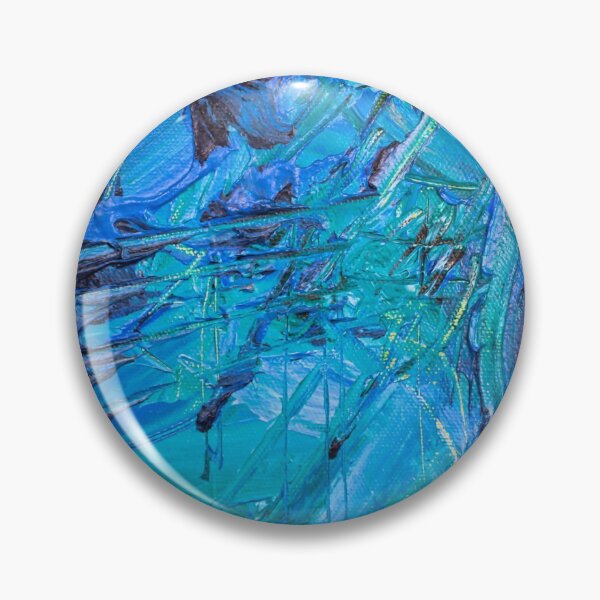 Item preview, Blue abstract-painting pattern designed and sold by Mammanation.