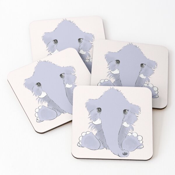 Item preview, Gray Baby Mammoth Drawing designed and sold by ViewerEqualsPhoton.
