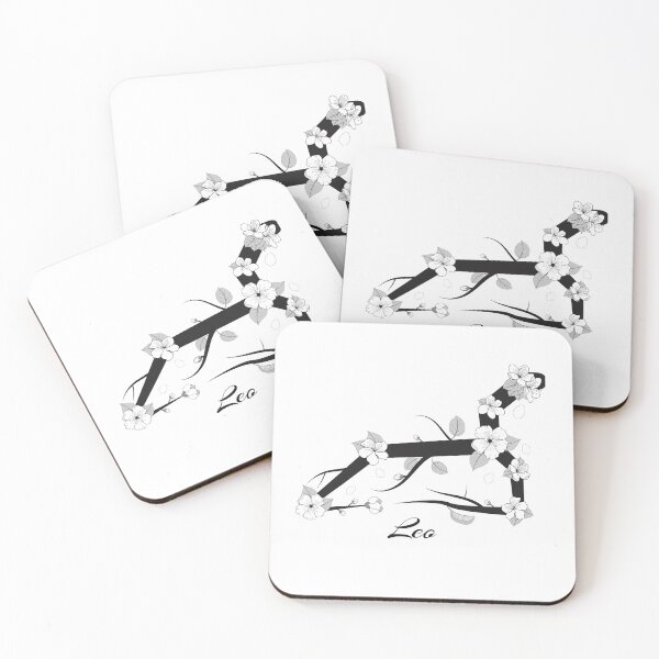 Item preview, Leo Tree Branch Constellation in Black and White designed and sold by Astrowl-.