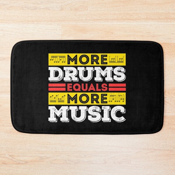 Item preview, More Drums Equals More Music (color) designed and sold by Kendall Anderson.