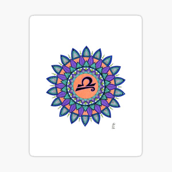 Libra Mandala Sticker