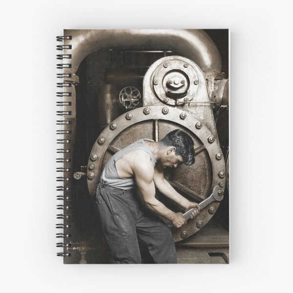 Item preview, Power House Mechanic 1920 - Lewis Hine - Colorized designed and sold by warishellstore.