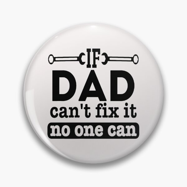Item preview, If Dad Cant Fix it No One Can Quote Wording Text Black with Spanners designed and sold by WearWolfDesigns.