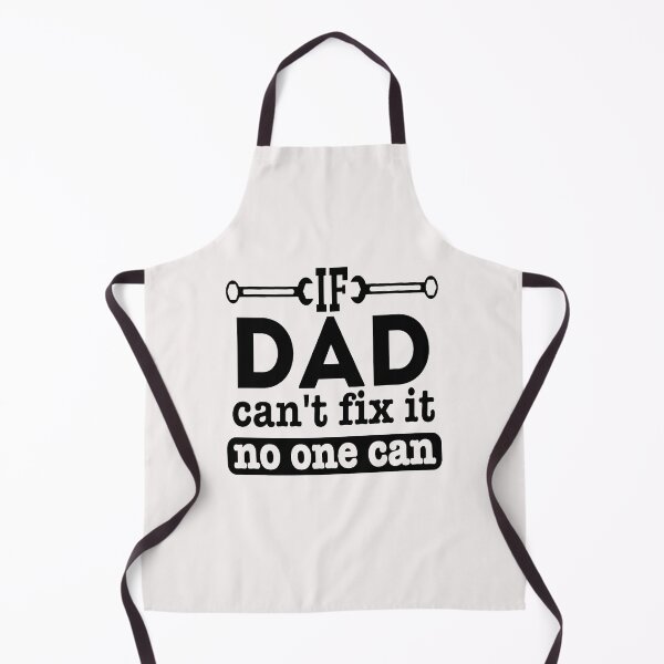 Item preview, If Dad Cant Fix it No One Can Quote Wording Text Black with Spanners designed and sold by WearWolfDesigns.