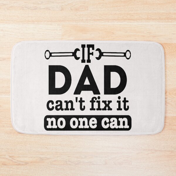 Item preview, If Dad Cant Fix it No One Can Quote Wording Text Black with Spanners designed and sold by WearWolfDesigns.