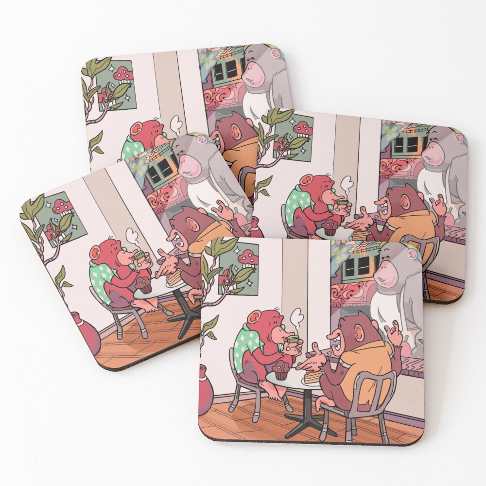 Item preview, Coasters (Set of 4) designed and sold by BuffChicken.