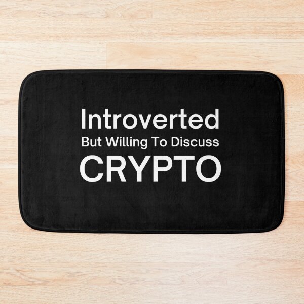 Item preview, Introverted But Willing To Discuss Crypto Cryptocurrency Investing designed and sold by TeesForNerds.