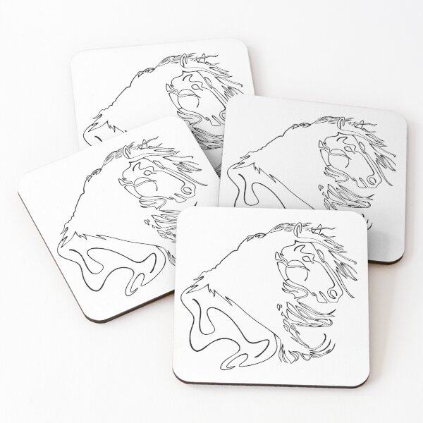 Item preview, Zen Lines Majestic Mane (black line)  designed and sold by HijinksStudio.