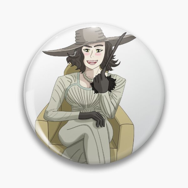 Item preview, Sticker Design: Lady Dimitrescu Sitting designed and sold by inkghidorah.