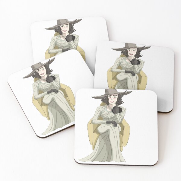 Item preview, Sticker Design: Lady Dimitrescu Sitting designed and sold by inkghidorah.