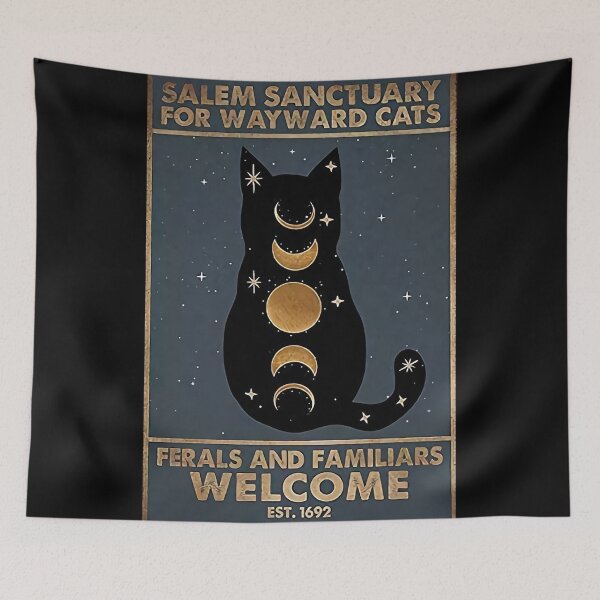 Item preview, Black Cat And Moon designed and sold by Johnny Clevenger.
