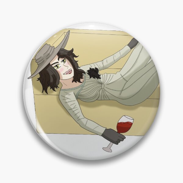 Item preview, Sticker Design: Lady Dimitrescu lying down  designed and sold by inkghidorah.