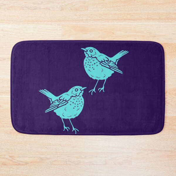 Item preview, Teal songbird pattern designed and sold by TheWaterBirds.