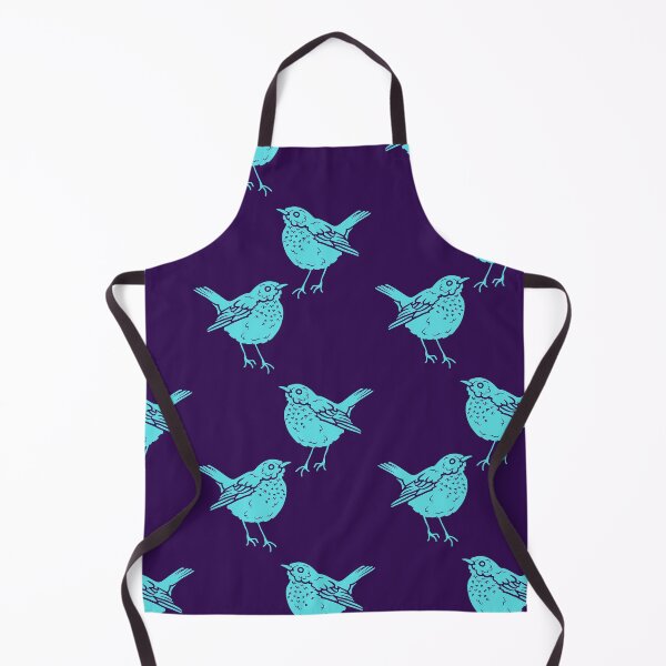 Item preview, Teal songbird pattern designed and sold by TheWaterBirds.