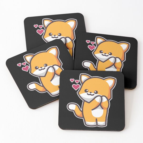 Artikelvorschau, Japanisches Kawaii süßes Smiley-Gesicht - Fuchs entworfen und verkauft von crazycollective.