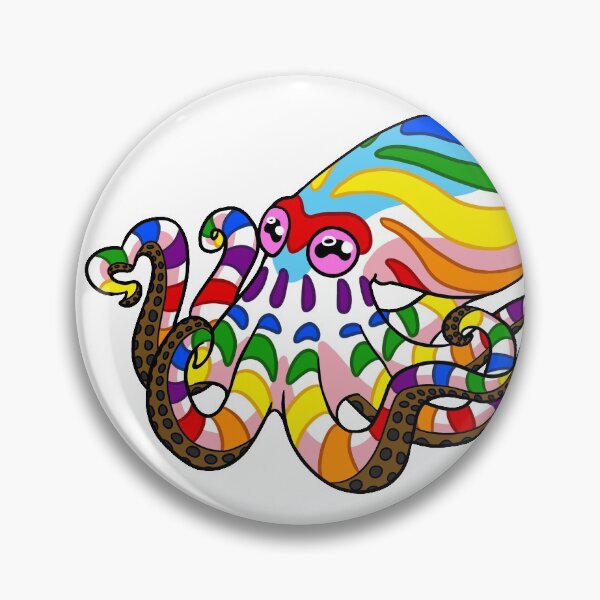 Item preview, Progress Pride Rainbow Octopus designed and sold by aevios.