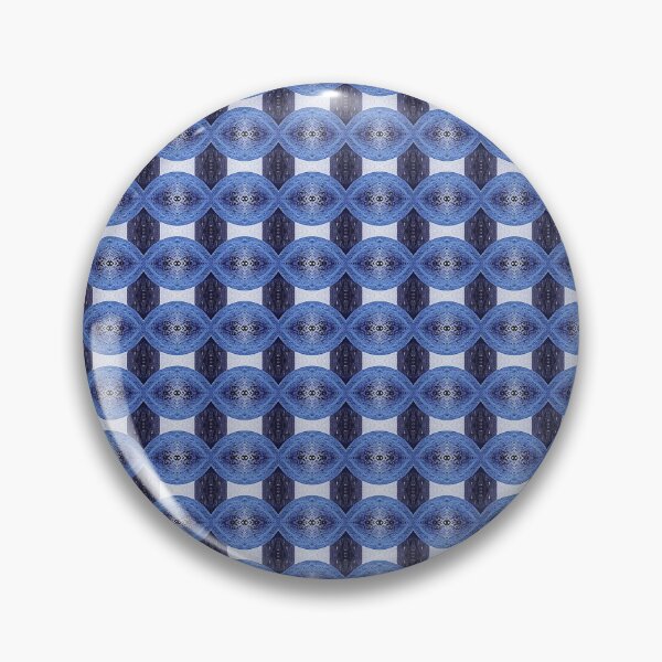 Item preview, 'Rhondelae'- Geometric sequential repeat pattern (variations of blue and white) by The Raumier designed and sold by N-W-T-S-I-O.