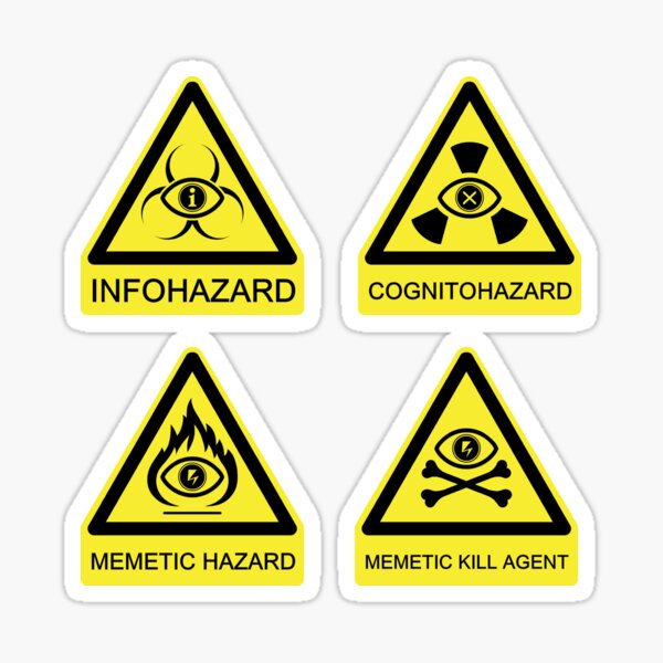 Infohazard Sticker Set Sticker