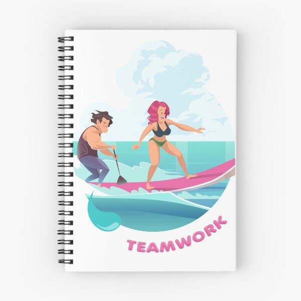 Item preview, Surfer Couple Teamwork designed and sold by Jkriz-Dzign.