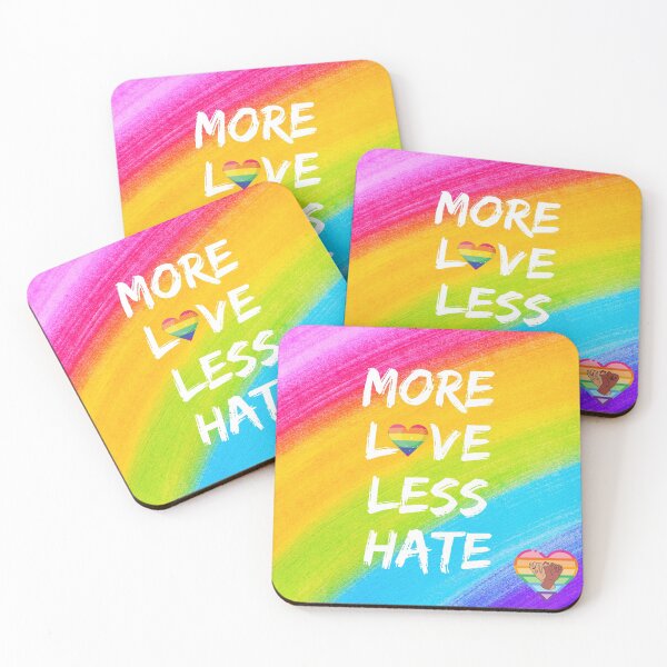 Item preview, MORE LOVE LESS HATE (Rainbow) designed and sold by NATHYSCREATION.