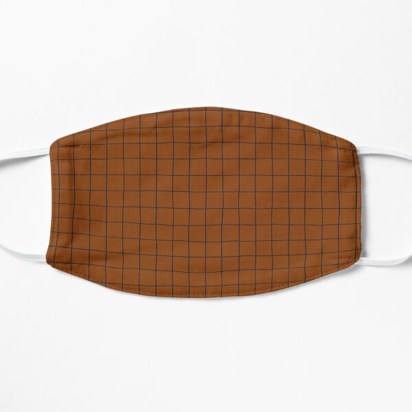 Chicken Wire Stripes Brown Background Flat Mask