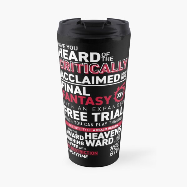 Great Community by the way GCBTW Promo | MMO FF14 FFXIV Travel Coffee Mug
