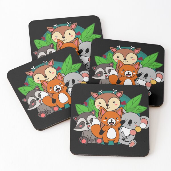 Item preview, Jungle animals mashup fox deer racoon koala designed and sold by wavethreat.