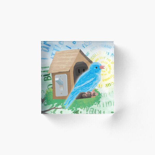 Not to put too fine a point on it... Acrylic Block