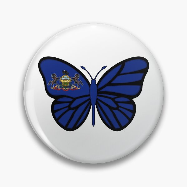Item preview, State of Pennsylvania Flag Butterfly On White designed and sold by Gsallicat.