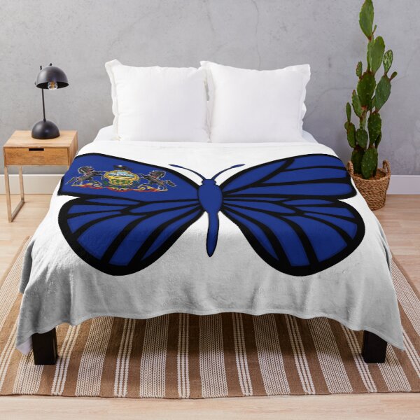 Item preview, State of Pennsylvania Flag Butterfly On White designed and sold by Gsallicat.