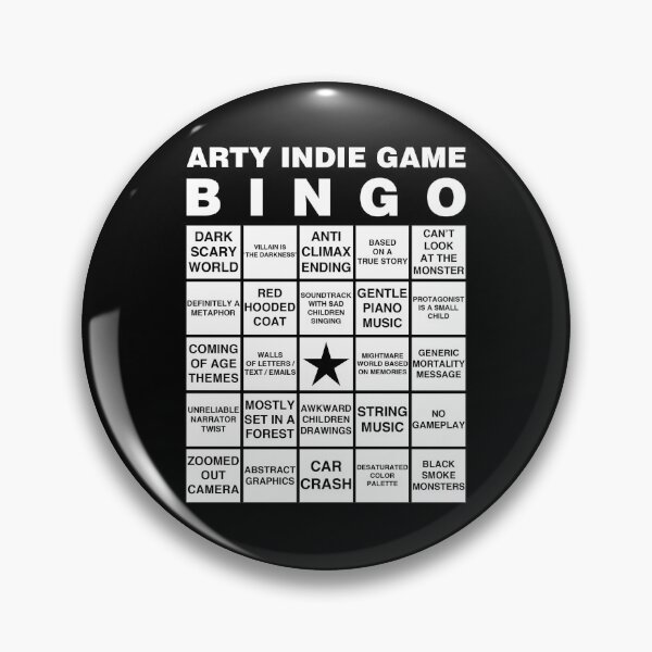 Item preview, Arty Indie Game Bingo designed and sold by FabienGlasse.