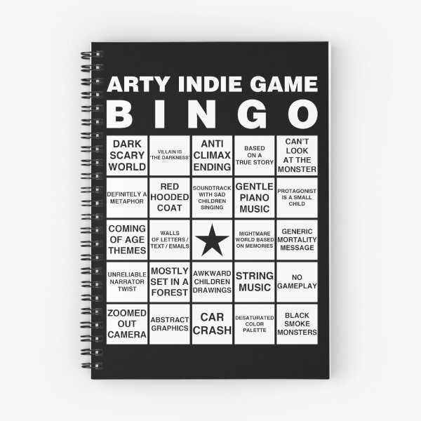 Item preview, Arty Indie Game Bingo designed and sold by FabienGlasse.
