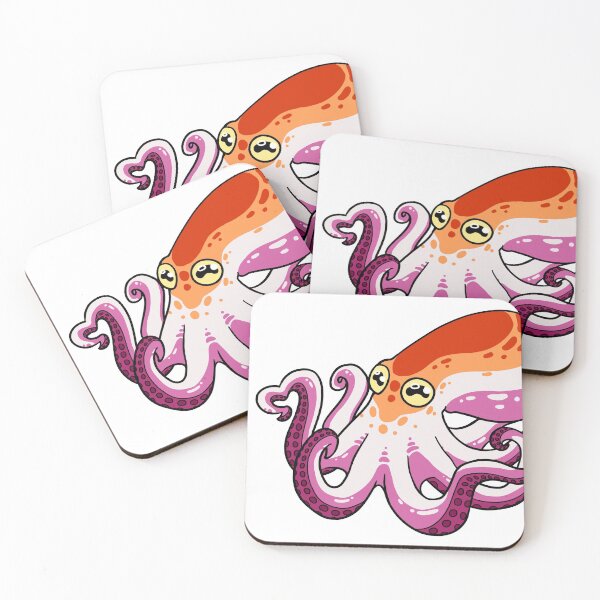 Item preview, Butch and Femme Lesbian Pride Octopus designed and sold by aevios.