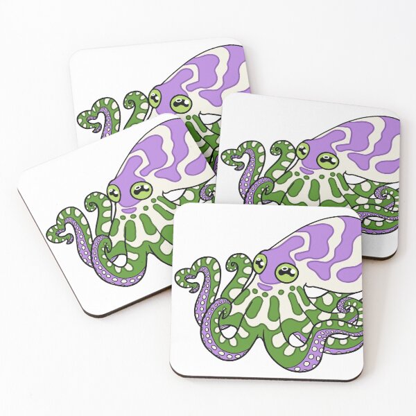Aperçu de l'œuvre Genderqueer Pride Octopus créée et vendue par aevios.