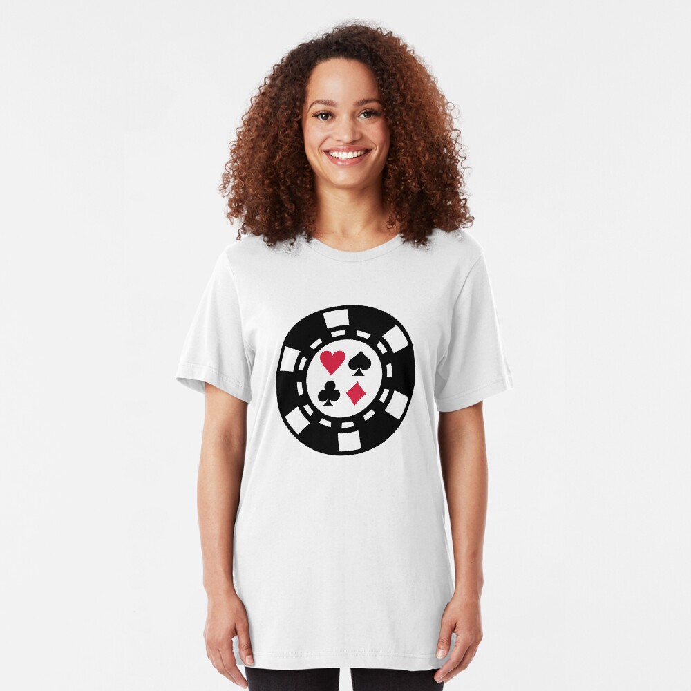 Poker chips casino Slim Fit T-Shirt