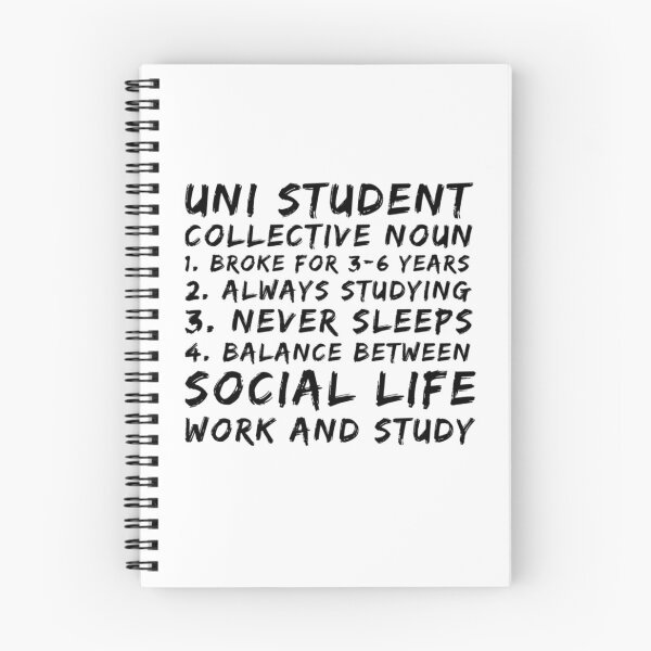 Item preview, Uni students collective noun designed and sold by DylAtho8.