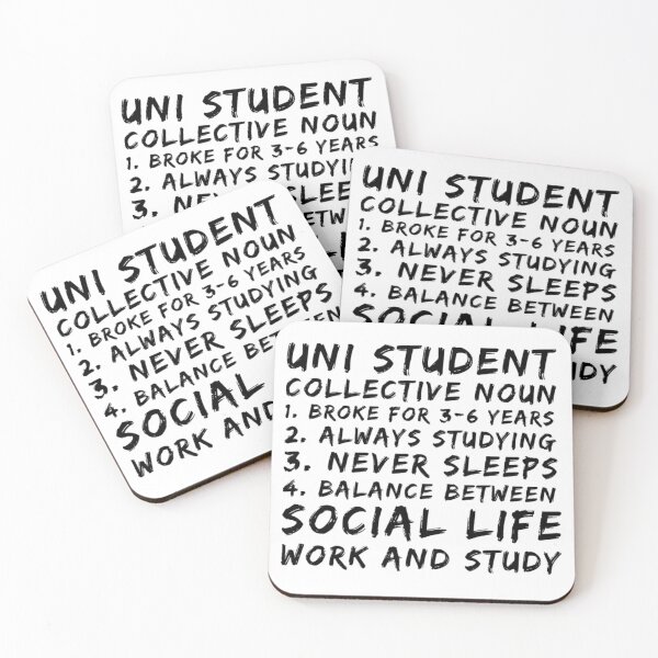Item preview, Uni students collective noun designed and sold by DylAtho8.