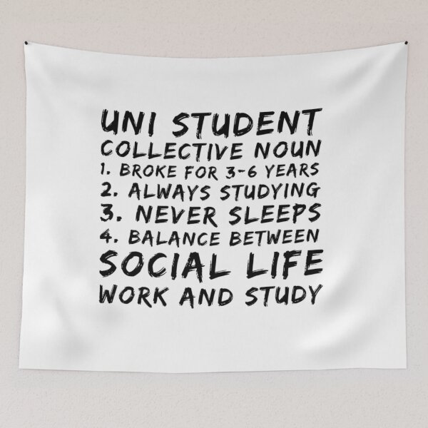 Item preview, Uni students collective noun designed and sold by DylAtho8.