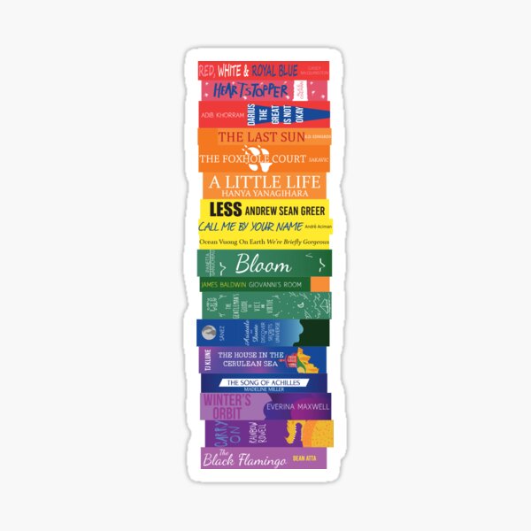 Gay Pride Book Stack Sticker