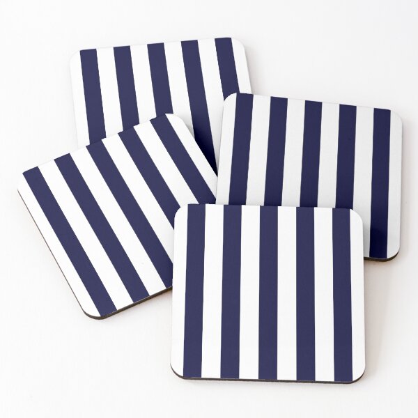 Item preview, Modern Navy Blue And White Stripes designed and sold by rewstudio.