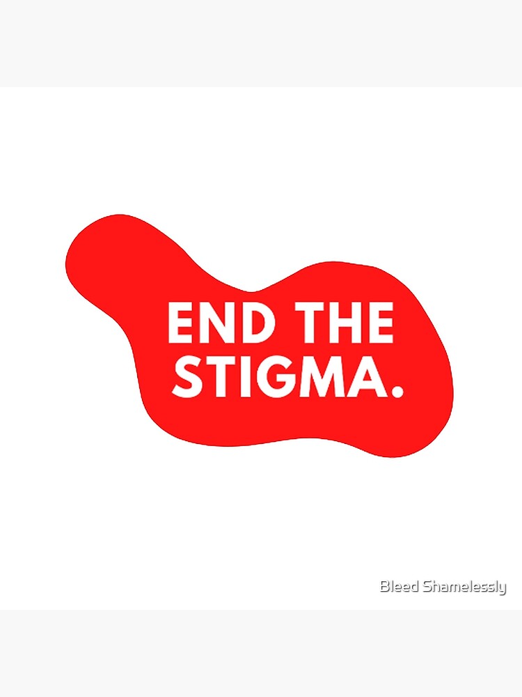Thumbnail 4 of 4, Pillow, End the Stigma Leaked Splatter designed and sold by BleedShameless.