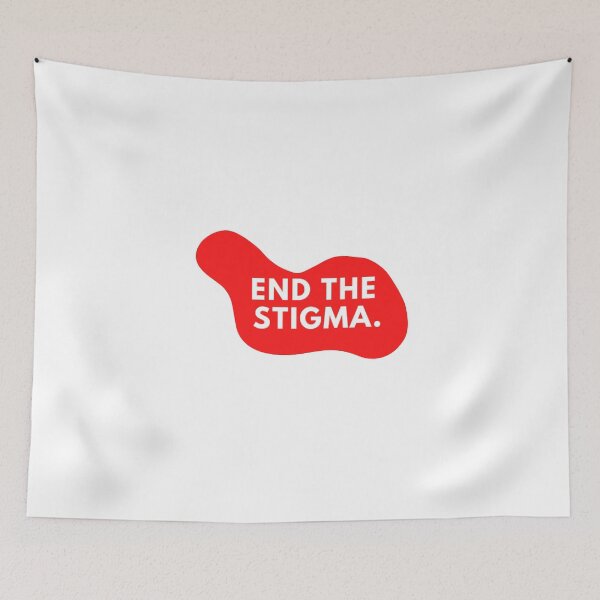 Item preview, End the Stigma Leaked Splatter designed and sold by Bleed Shamelessly.