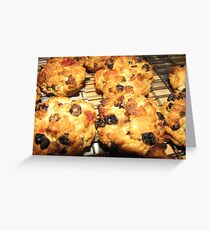Rock Cakes Hot From The Oven Greeting Card