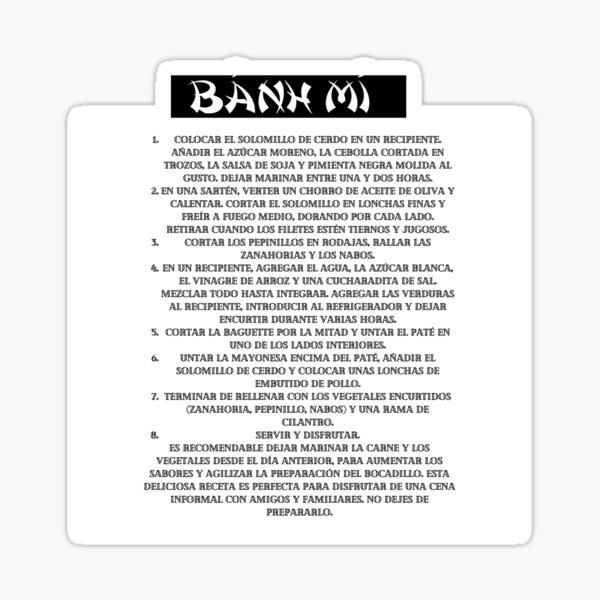 Item preview, Banh mi designed and sold by jlicero.